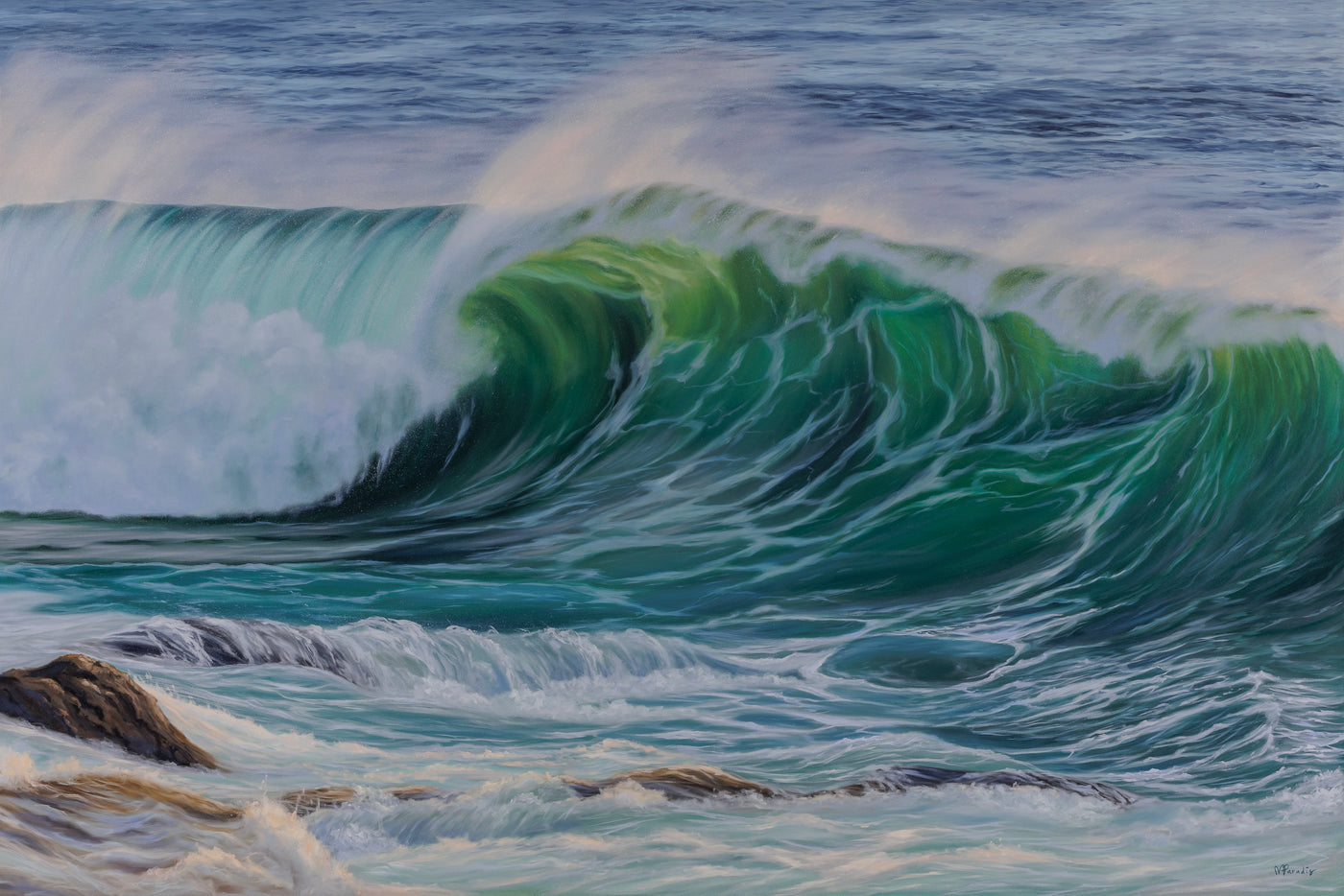 Morning Rush — painting by Michelle Paradis