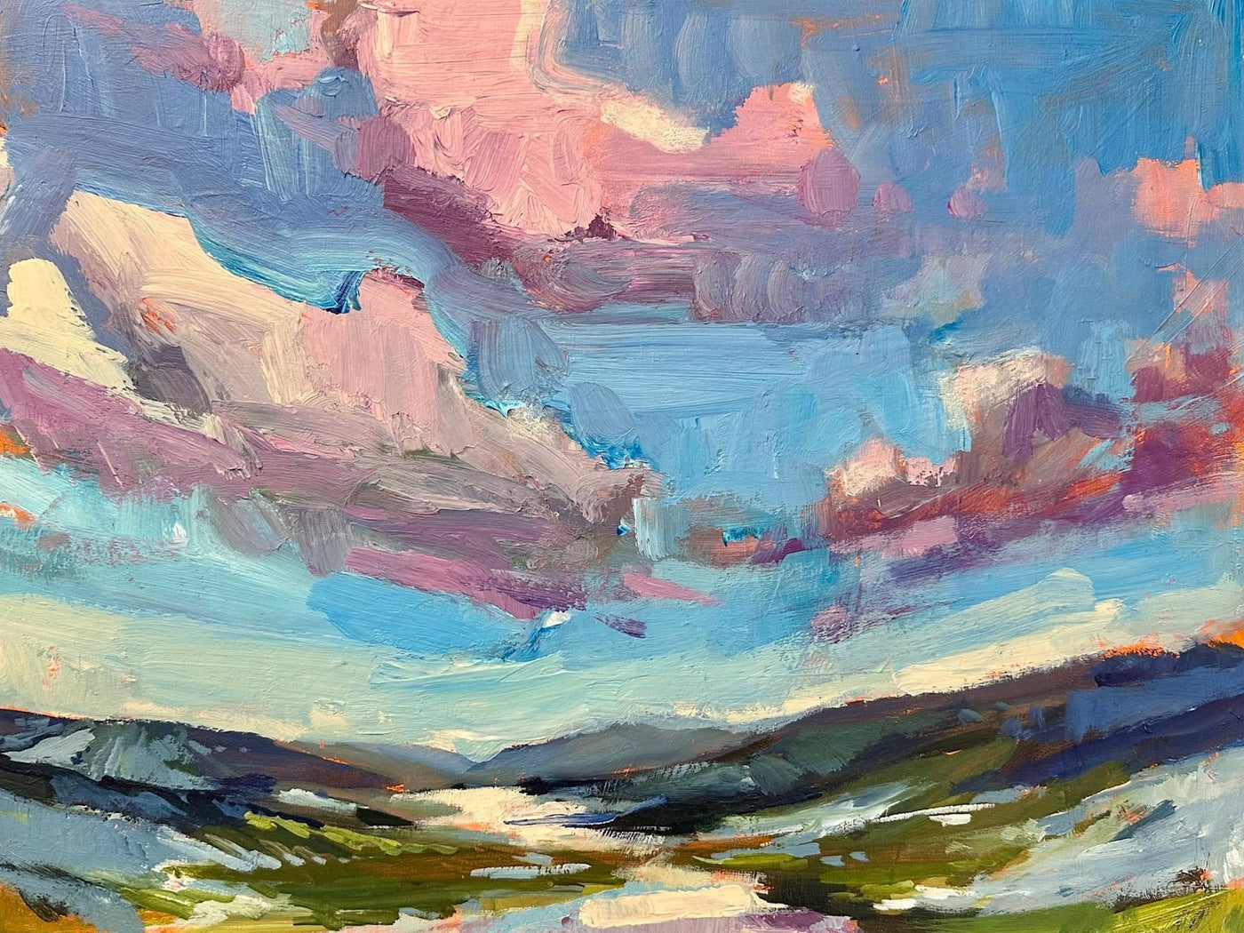 Pink Clouds — painting by Samantha Williams-Chapelsky