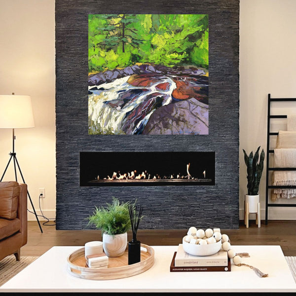 Where the Wilderness Meets the Sky Collection 26 Ragged Falls Oxtongue River Algonquin Park Ontario Canada by Gordon Harrison