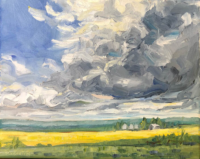 Springwater Farm — painting by Brigitte Granton