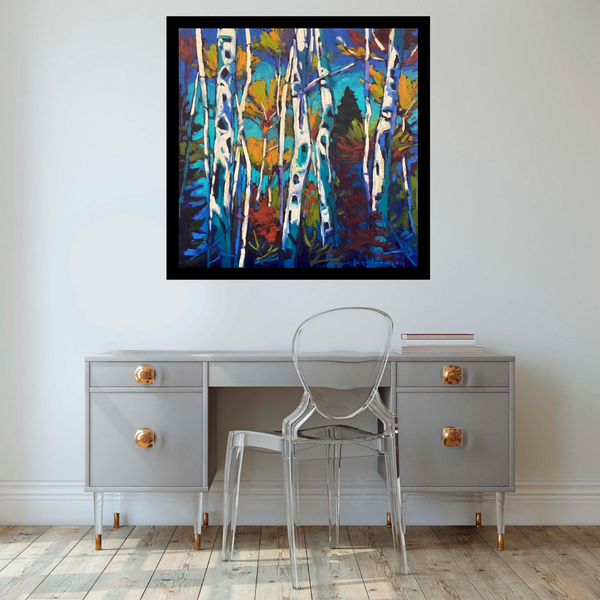 Symphony Of Birches Collection 22 by Gordon Harrison in situ
