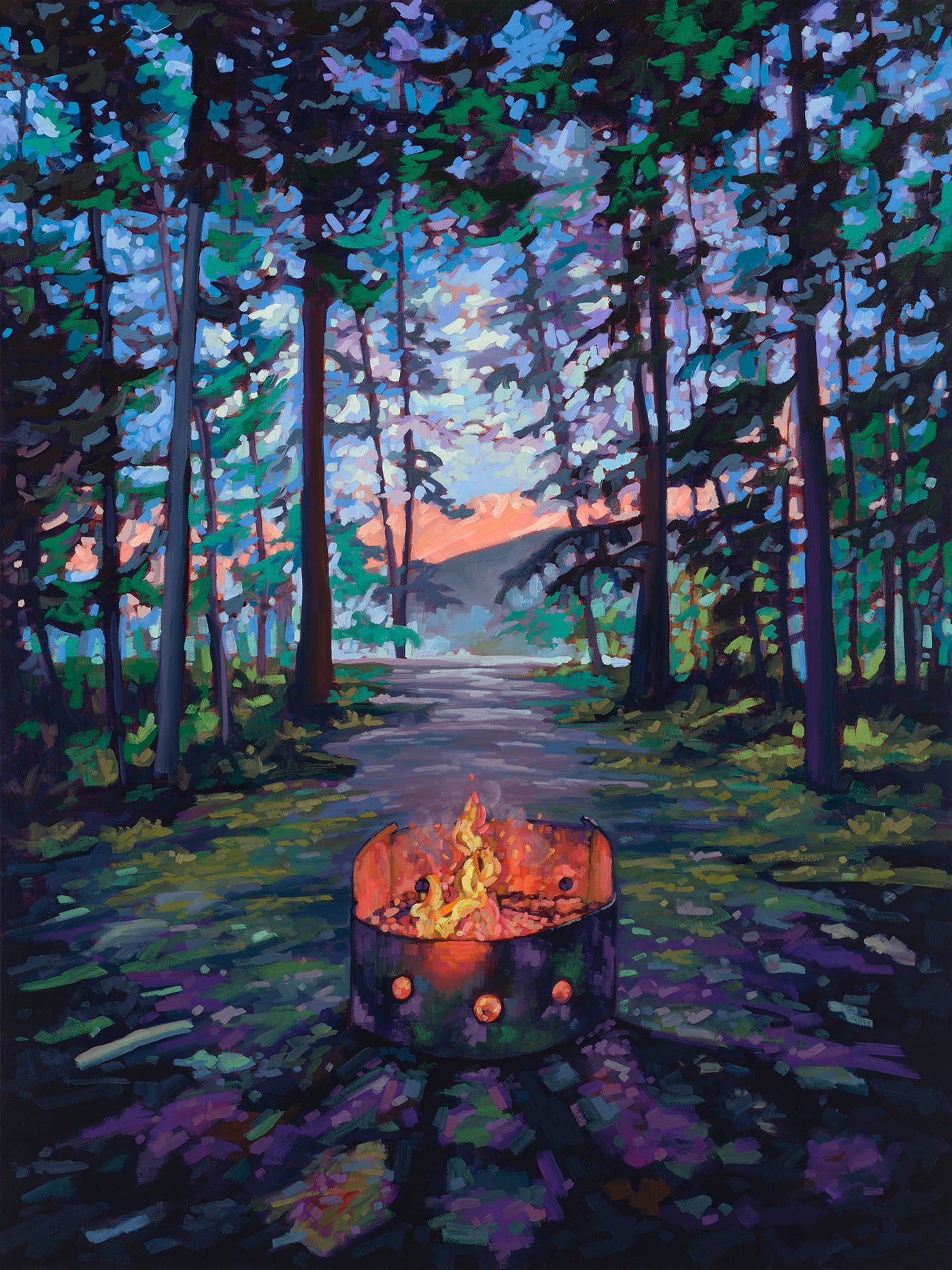 In Between the Dark and Light — painting by Kerry Walford
