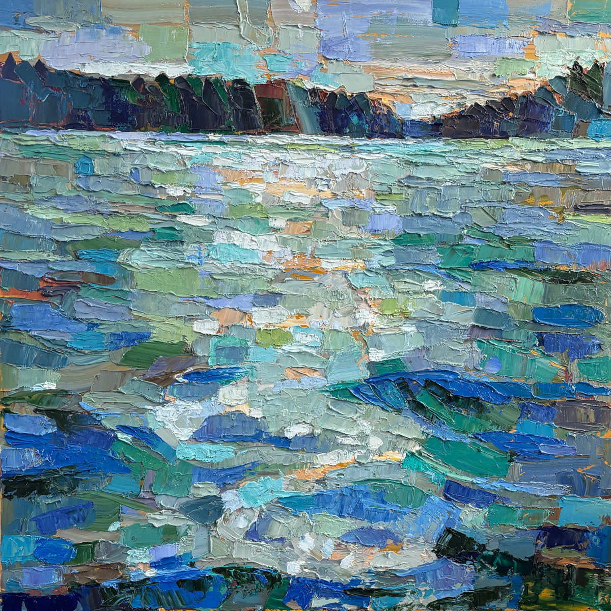 Shining Path of Water — painting by Dana Cowie