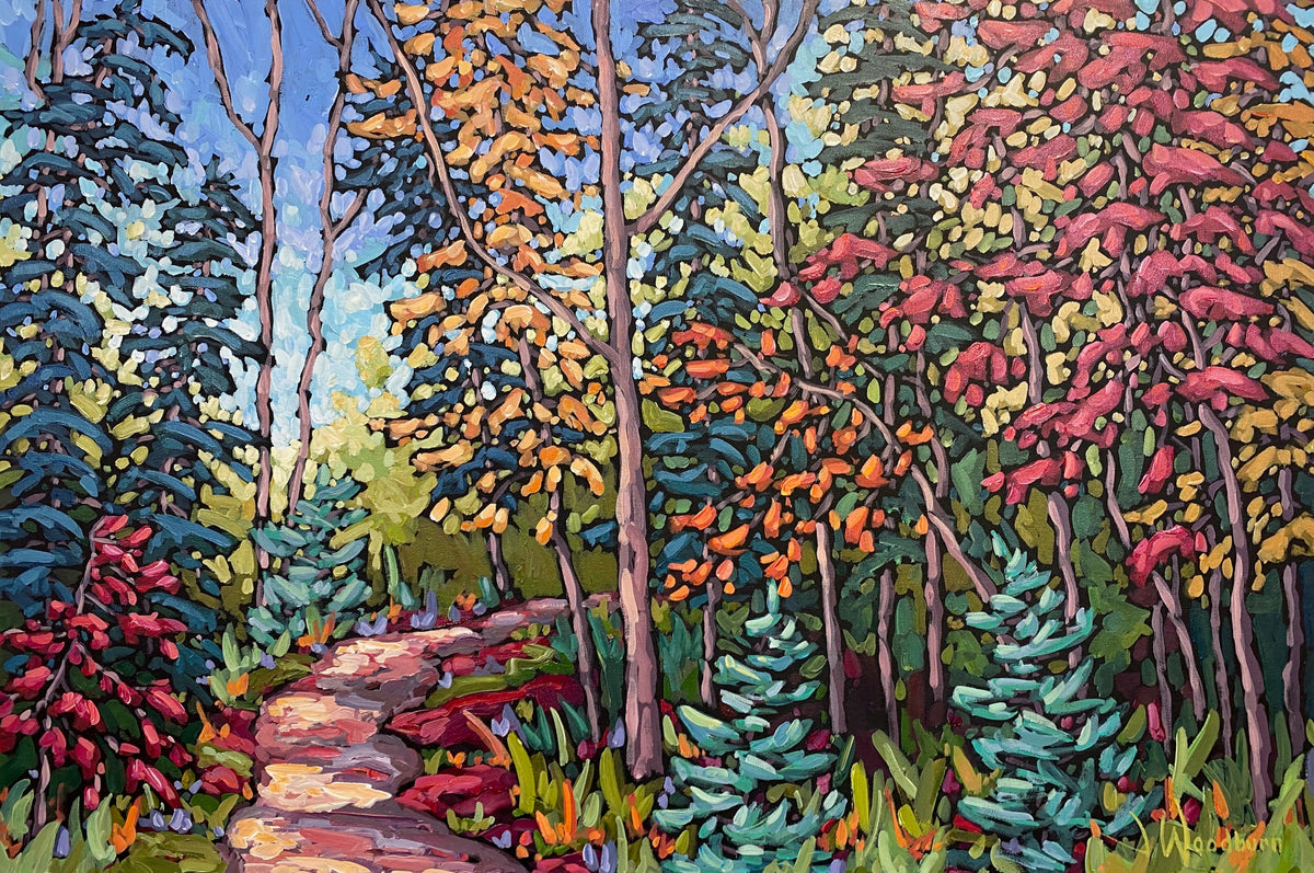 Walk Among the Gemstones — painting by Jennifer Woodburn