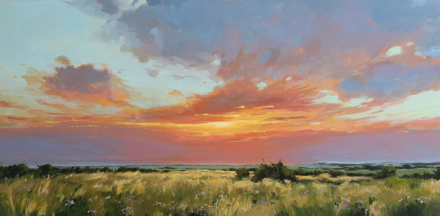 Sky Ablaze — painting by Oksana Alekseeva