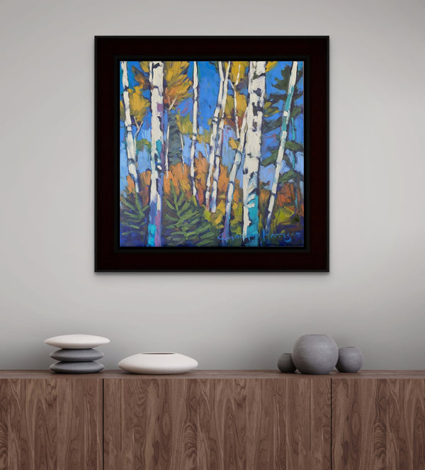 Symphony of Birches Collection 13 by Gordon Harrison in situ