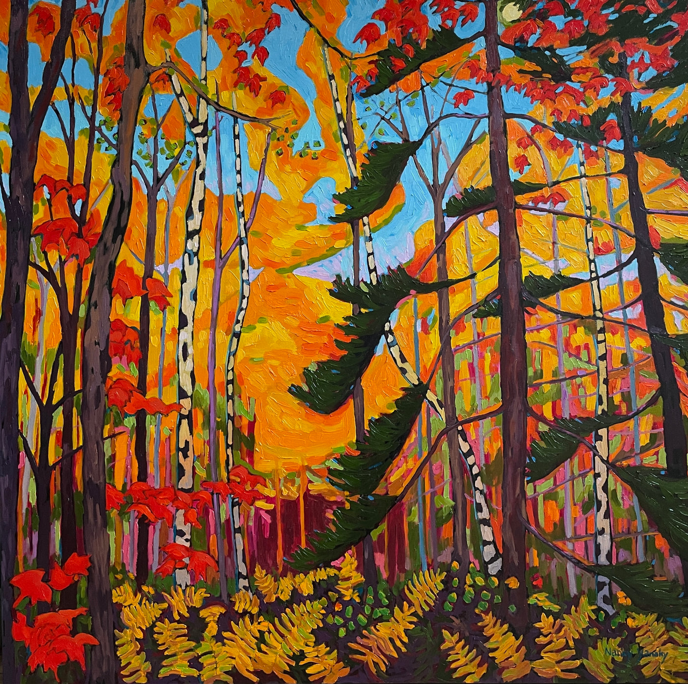 Algonquin Forest 5 — painting by Nancy Yanaky
