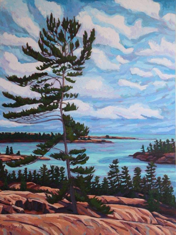 Canadian Tree — painting by Georgian Bay Summer Show