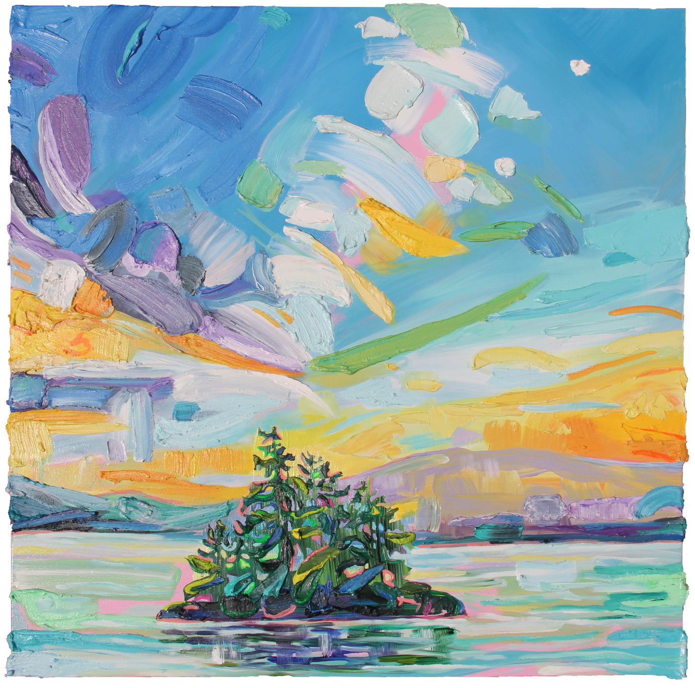Haliburton Paddle — painting by Muskoka Summer Show