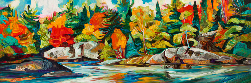 Fall Shore — painting by A Solo Exhibition By Julia Veenstra