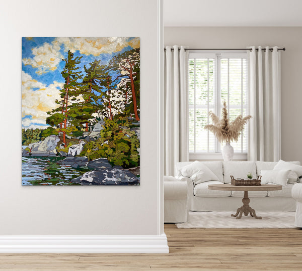 Full Circle, Lake of Two Rivers, Algonquin Park by Craig Mainprize in situ