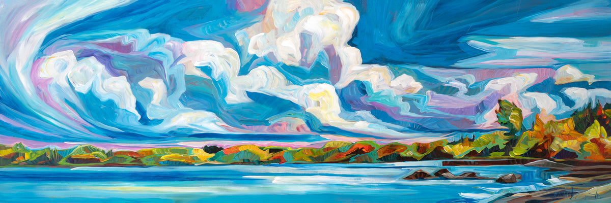 Lake Ontario Shoreline — painting by Julia Veenstra