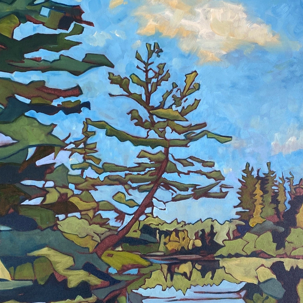 Leaning Pine, Round Lake by Craig Mainprize square