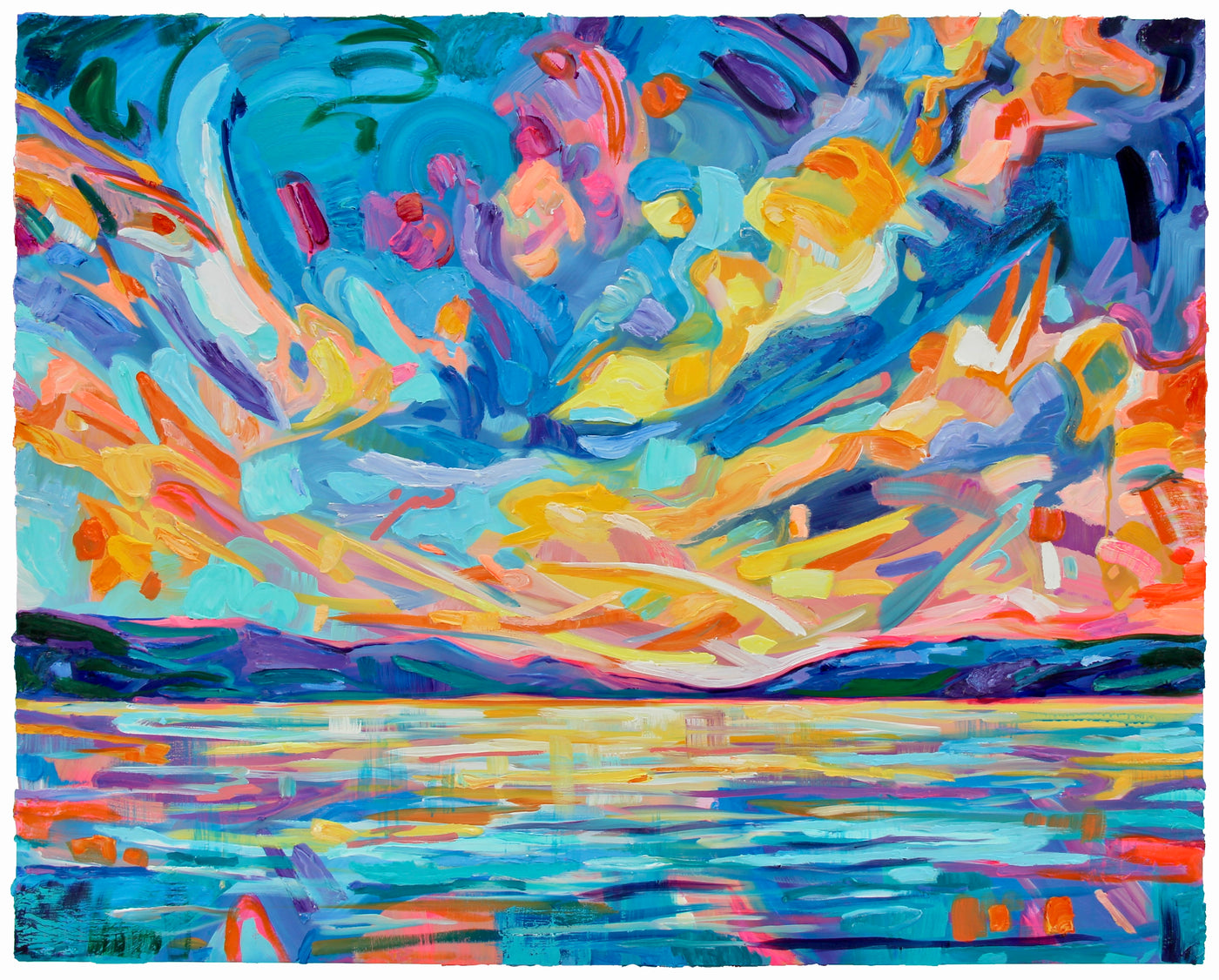Under Your Vibrant Sky — painting by Sarah Carlson