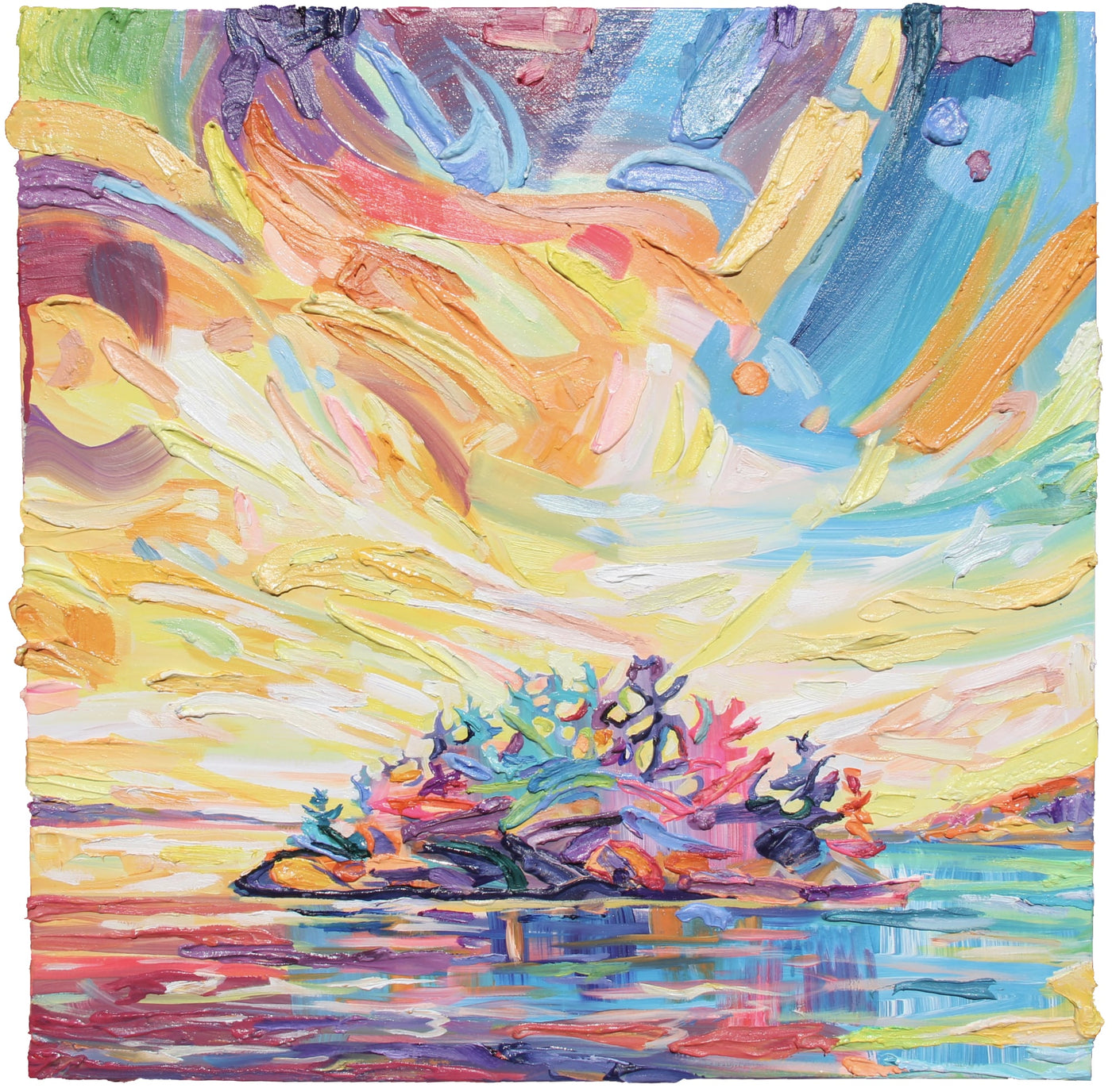 Golden Sky — painting by Sarah Carlson