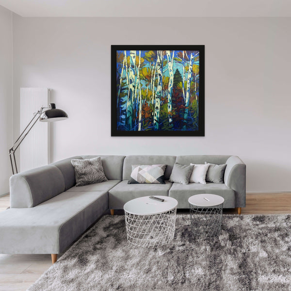 Symphony of Birches Collection 12 by Gordon Harrison in situ
