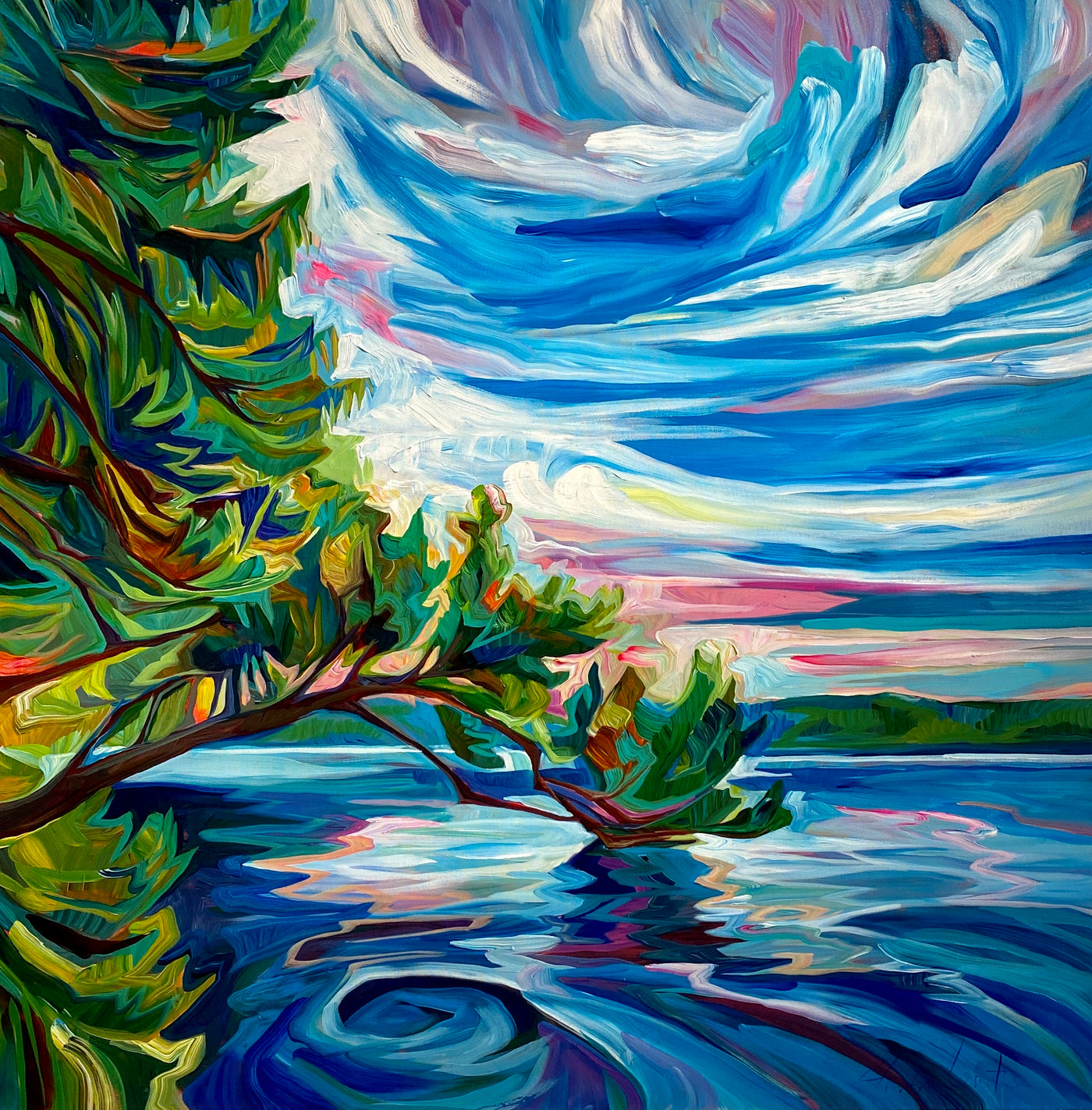 The Long Reach — painting by A Solo Exhibition By Julia Veenstra