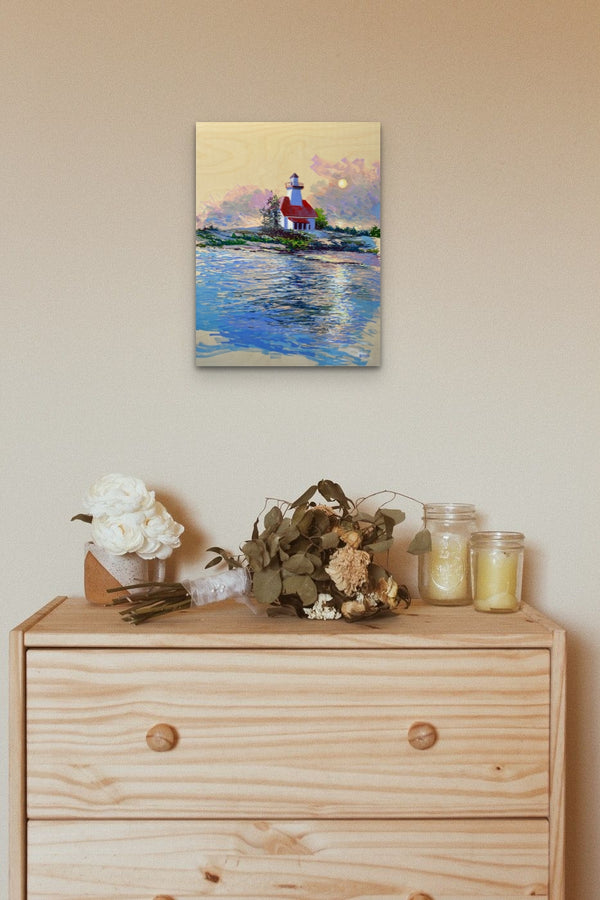 Snug Harbour Lighthouse by Cathy Boyd in situ