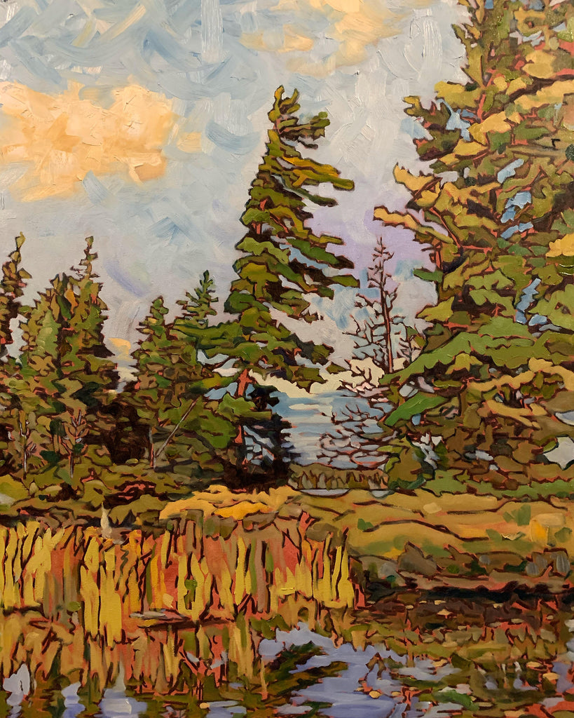 The Giant Pine (North View). Round Lake, Algonquin Park by Craig Mainprize 